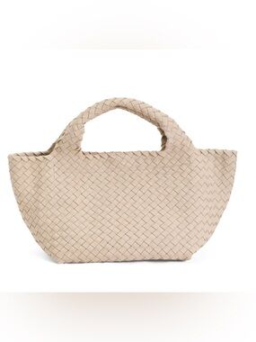FALOR Cream Woven Tote Bag 

Made In Italy  large Fabric Woven Satchel